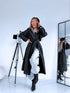 Trench coat "EUPHORIA NA73" - BLACK